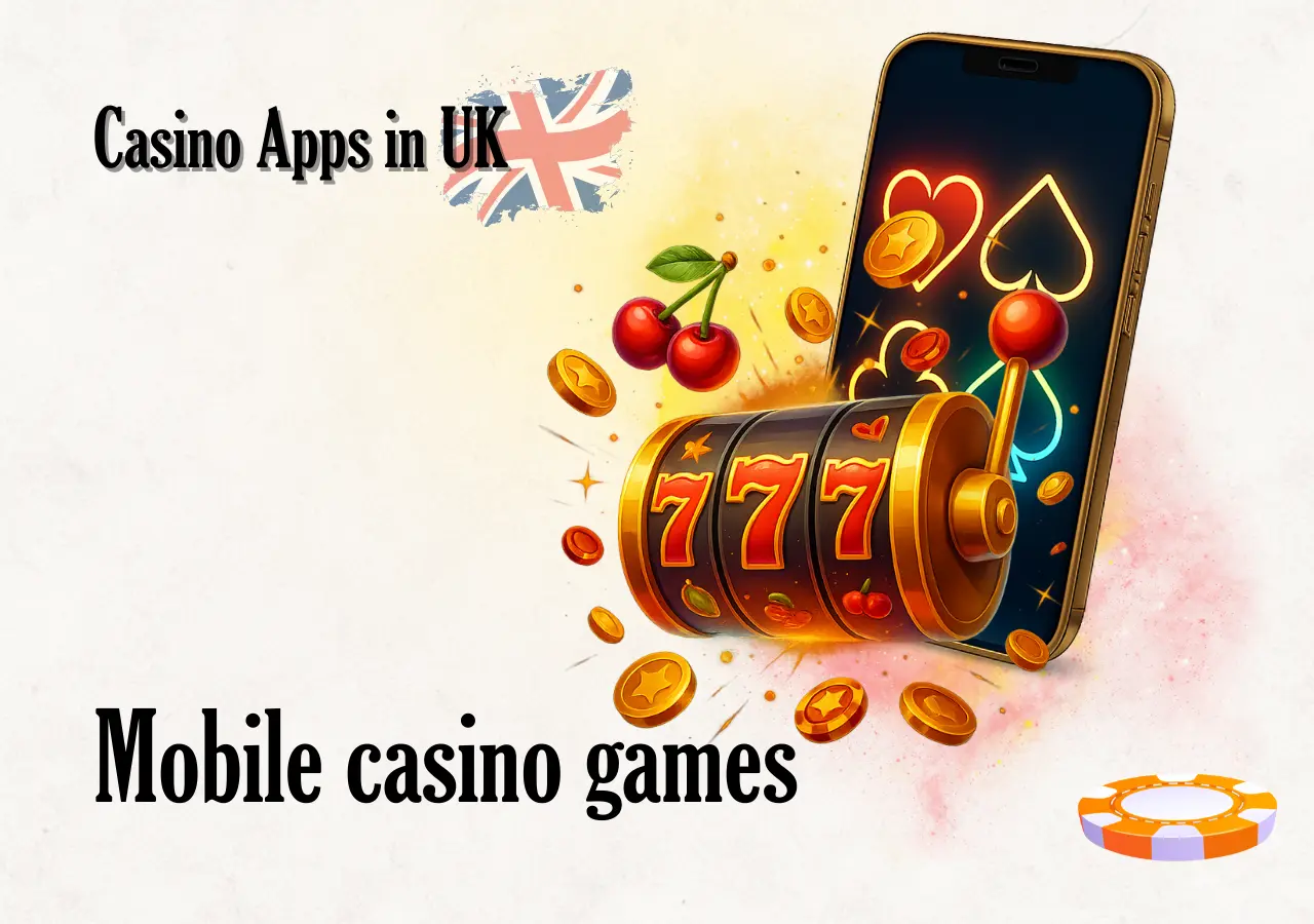 Mobile casino games include slots table games and live dealers